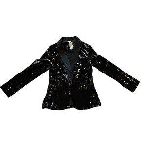 Black Sequin Blazer Size Medium